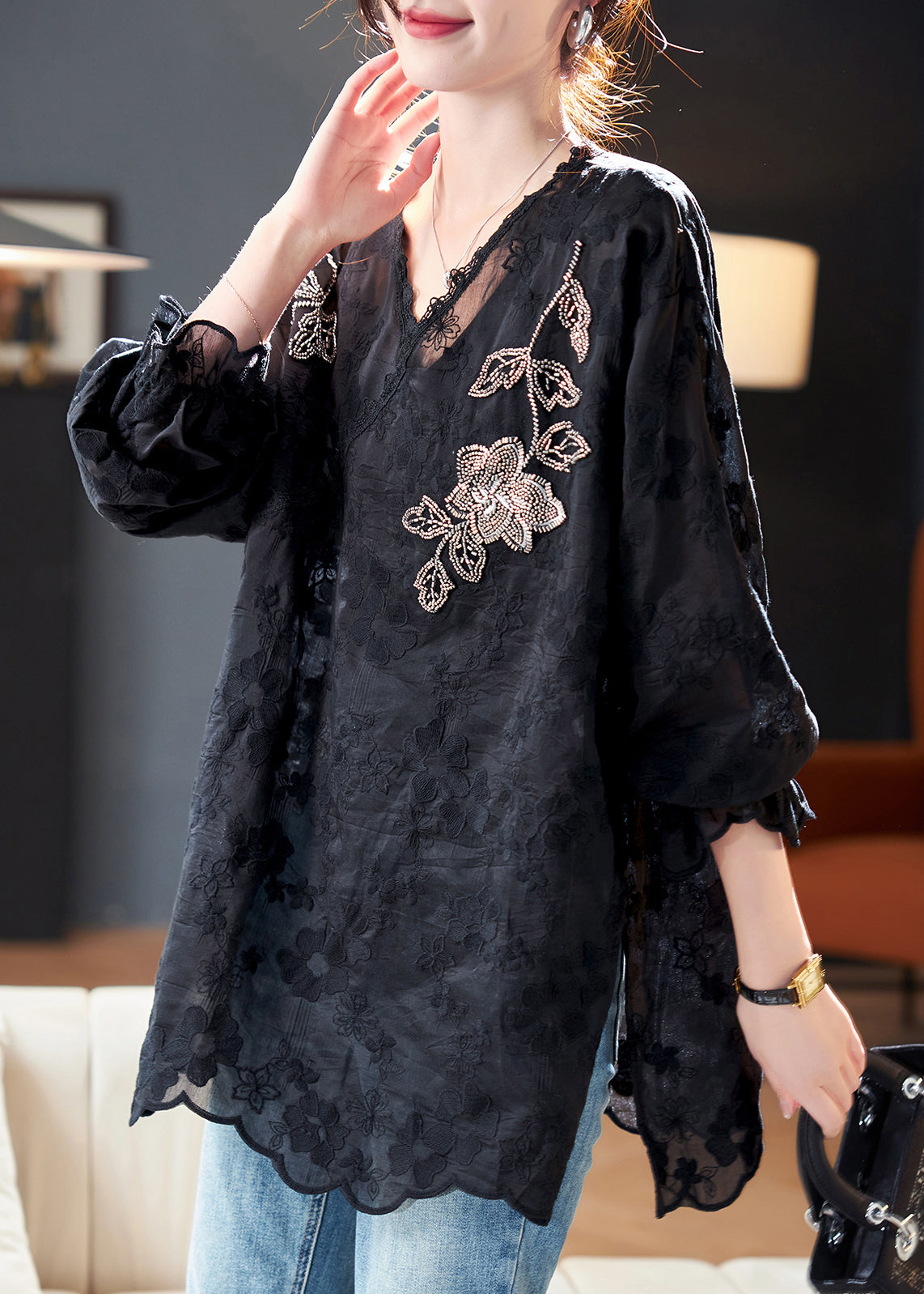 Gracefully Styled Top for Any Occasion