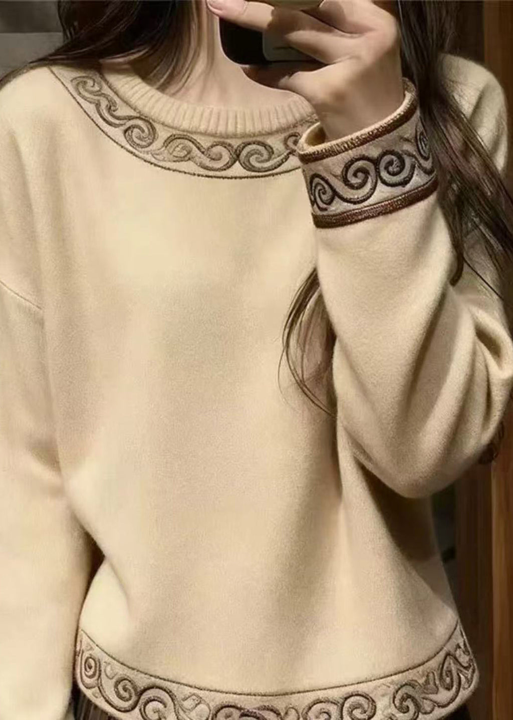 Vintage Inspired Sweater with a Contemporary Edge