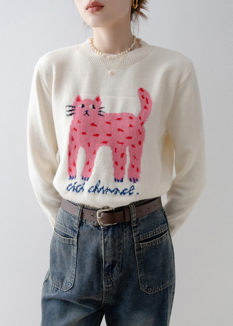 A Vintage Style Sweater with Delicate Timeless Details