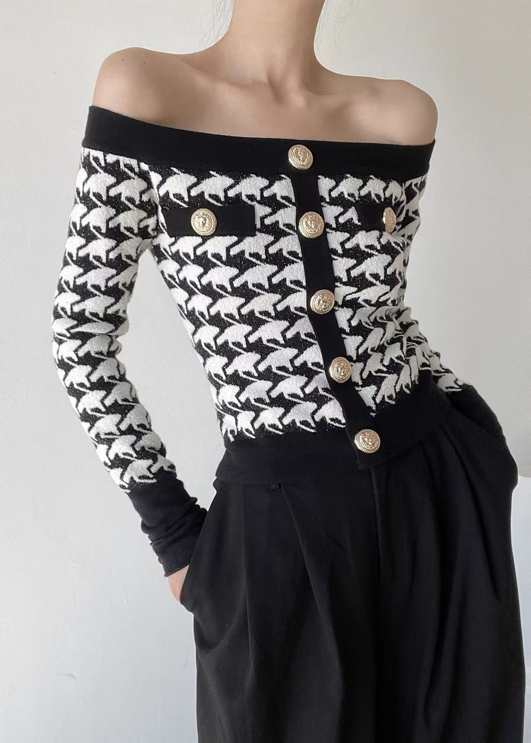 A Vintage Style Sweater with Delicate Timeless Details