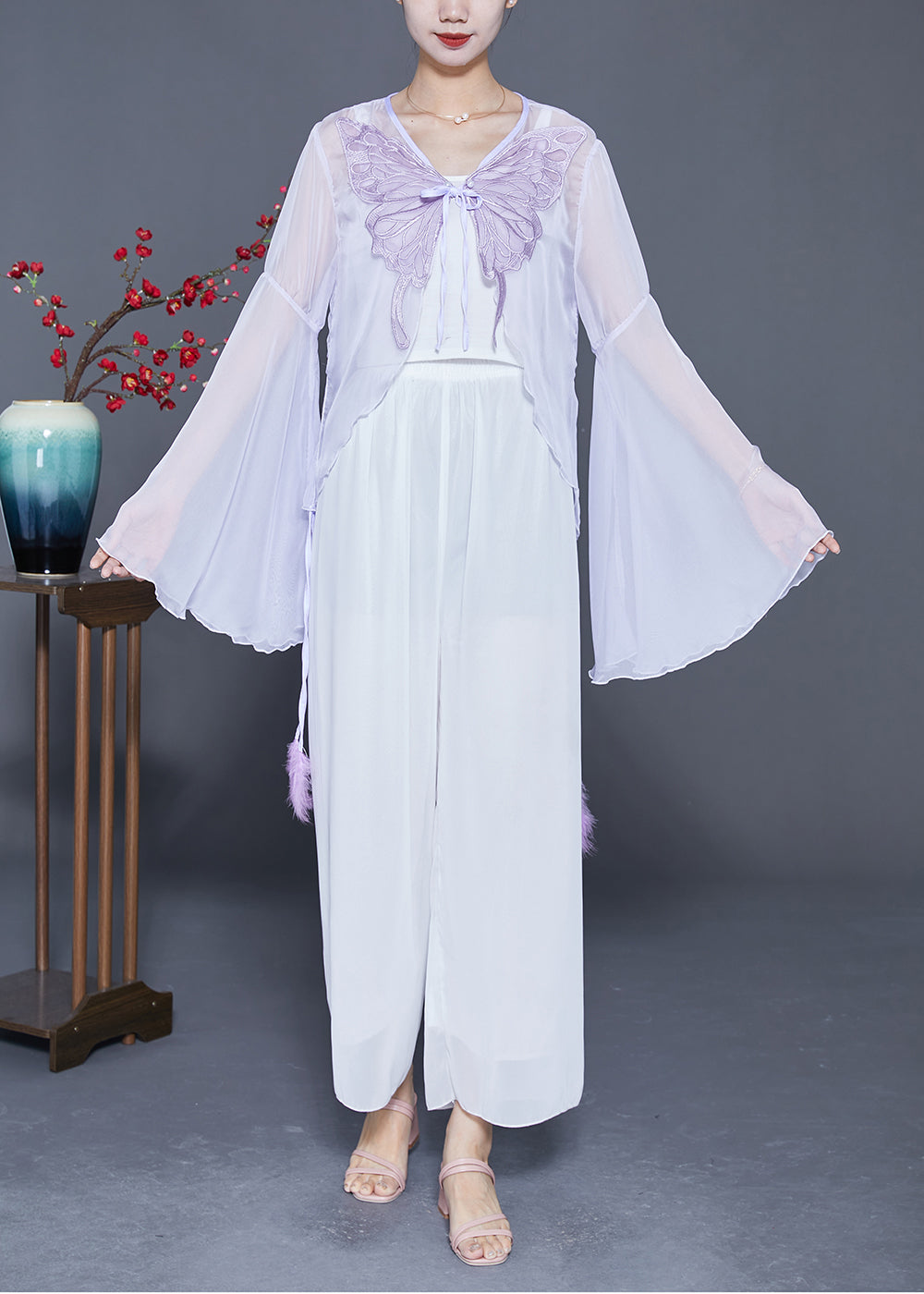 A Vintage Style Cardigan with Delicate Timeless Details