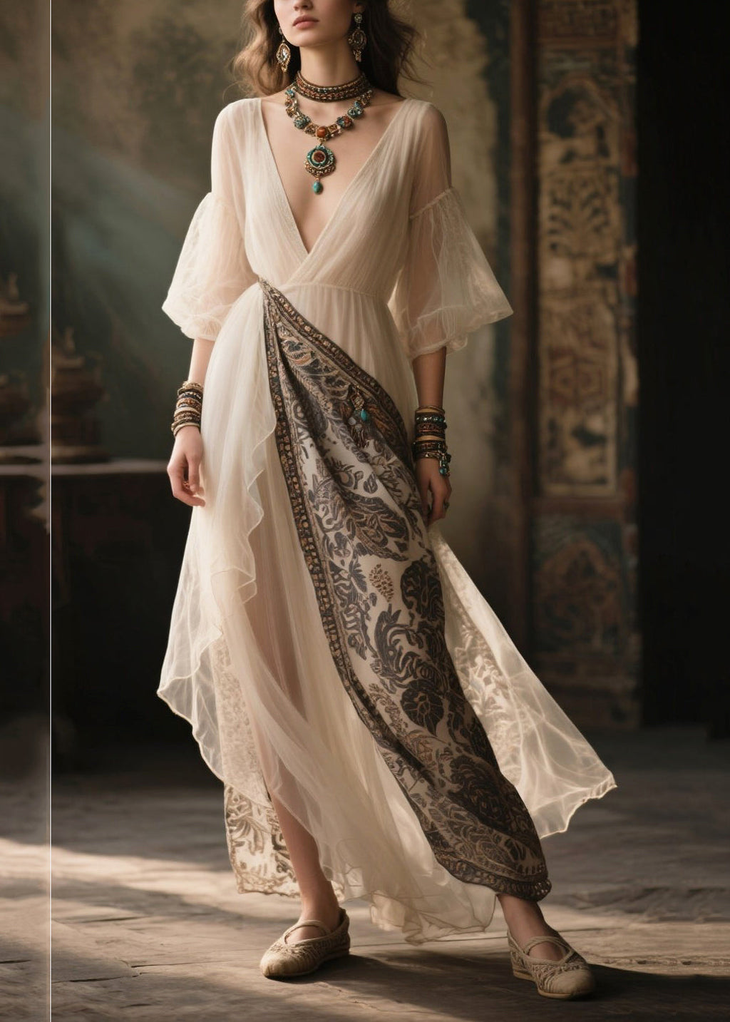 A Vintage Style Dress with Delicate Timeless Details